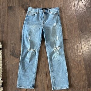 Kendall + Kylie high rise straight jeans